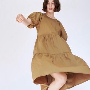 Everlane Cotton Tiered Dress